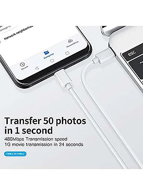 Apple 1m Usb Type-C Charging Cable White - Buy Online at Best Price