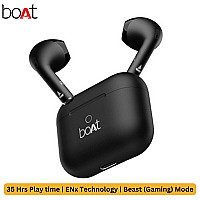 boAt AIRDOPES ALPHA  | 35 Hours Long Play Back | Fast Charging Wireless Earbuds | ENx Noise Cancellation | Gaming Mode