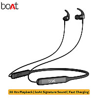 boAt Rockerz 330 Bluetooth Neckband with Upto 30 Hours long Playback time, Fast Charge , Dual Pairing, IPX5 Sweat & Water Resistance